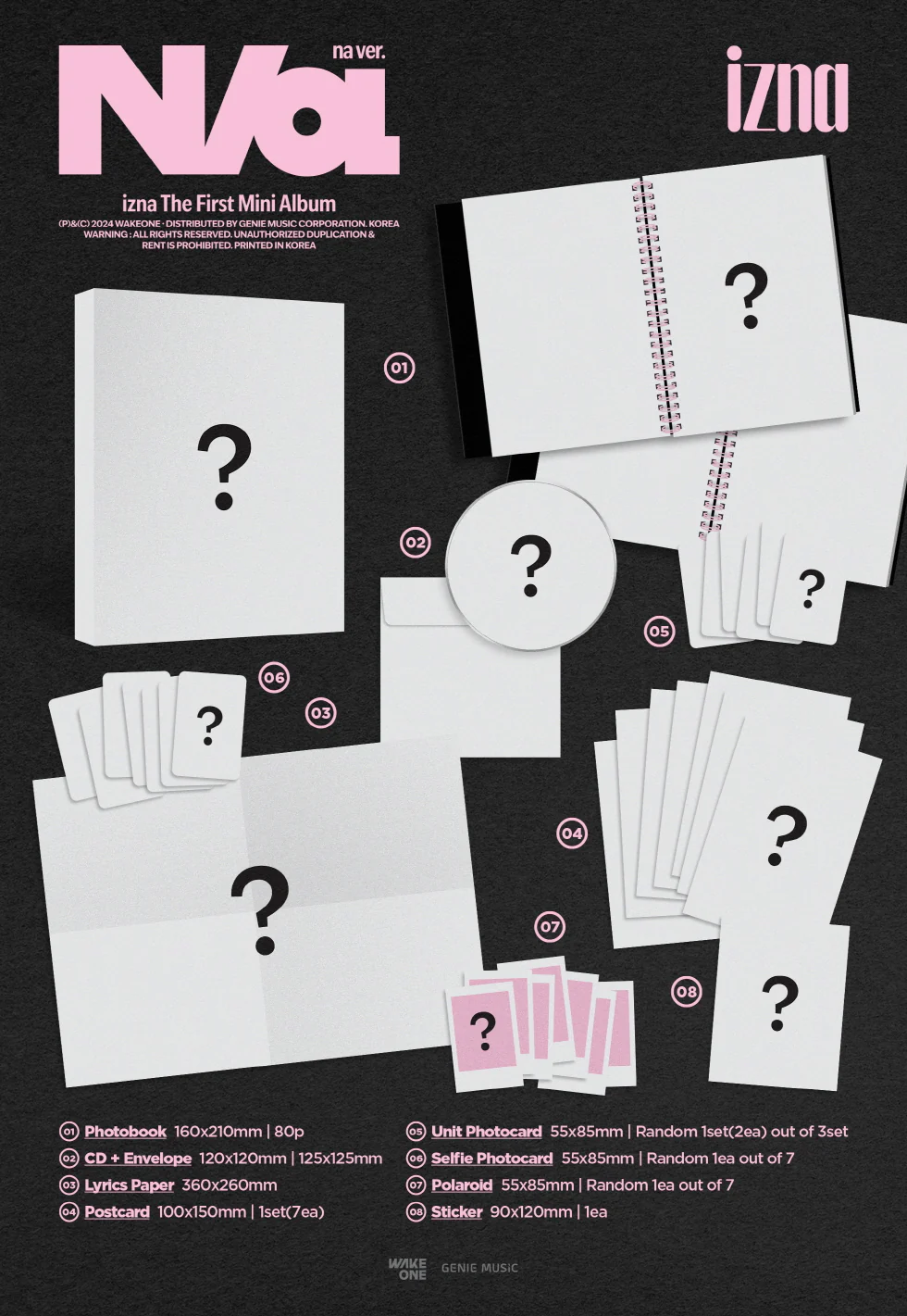 izna - [N/a] 1st Mini Album RANDOM Version - Image 2