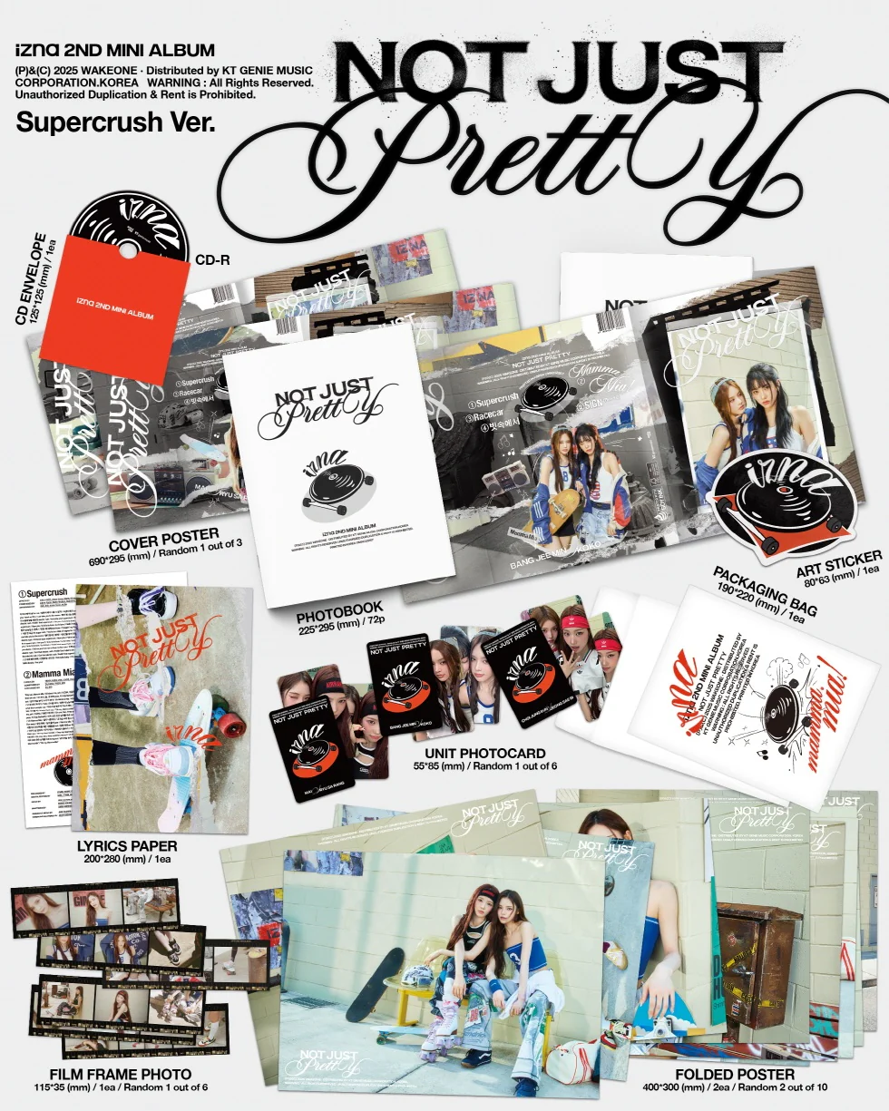 izna - [NOT JUST PRETTY] 2nd Mini Album SUPERCRUSH A Version - Image 2