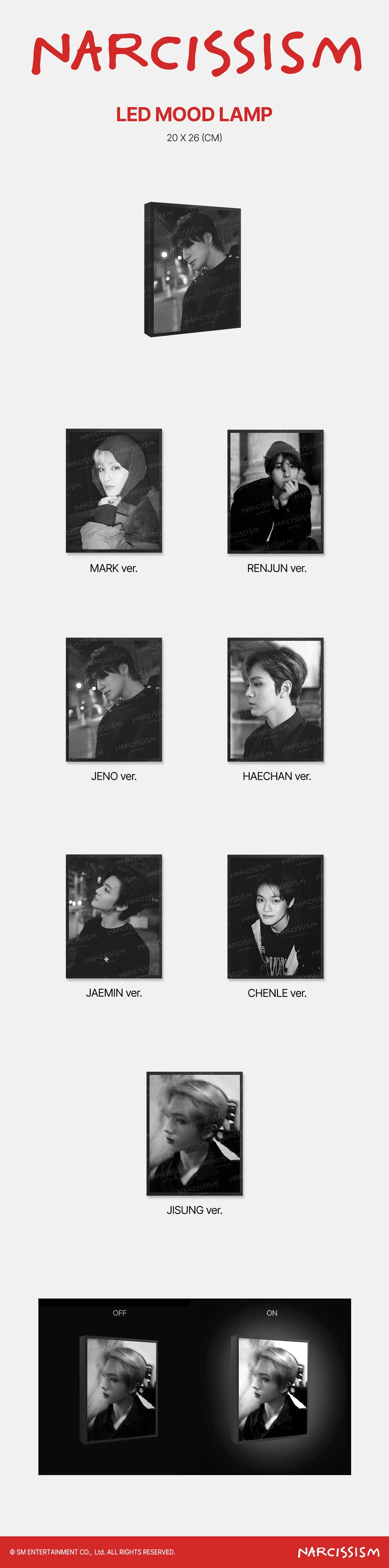 JAEMIN (NCT DREAM) - [NARCISSISM] 1st PHOTO EXIHIBITION OFFICIAL 2nd MD LED MOOD LAMP - Image 2