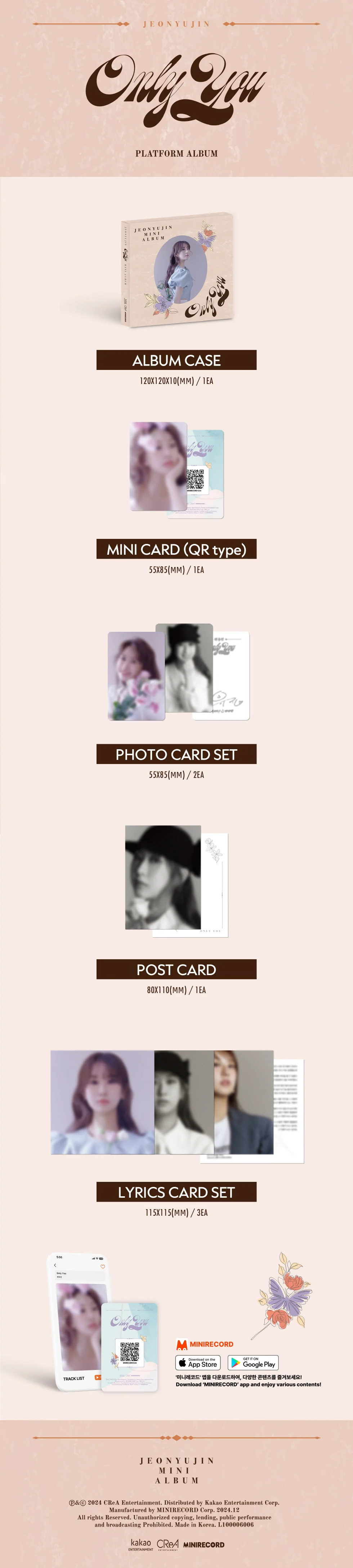 JEON YUJIN - [ONLY YOU] Mini Album PLATFORM Version - Image 2