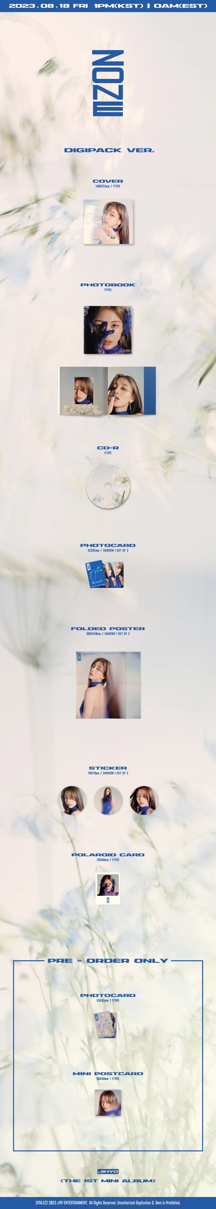 JIHYO (TWICE) - [ZONE] 1st Mini Album DIGIPACK Version - Image 2