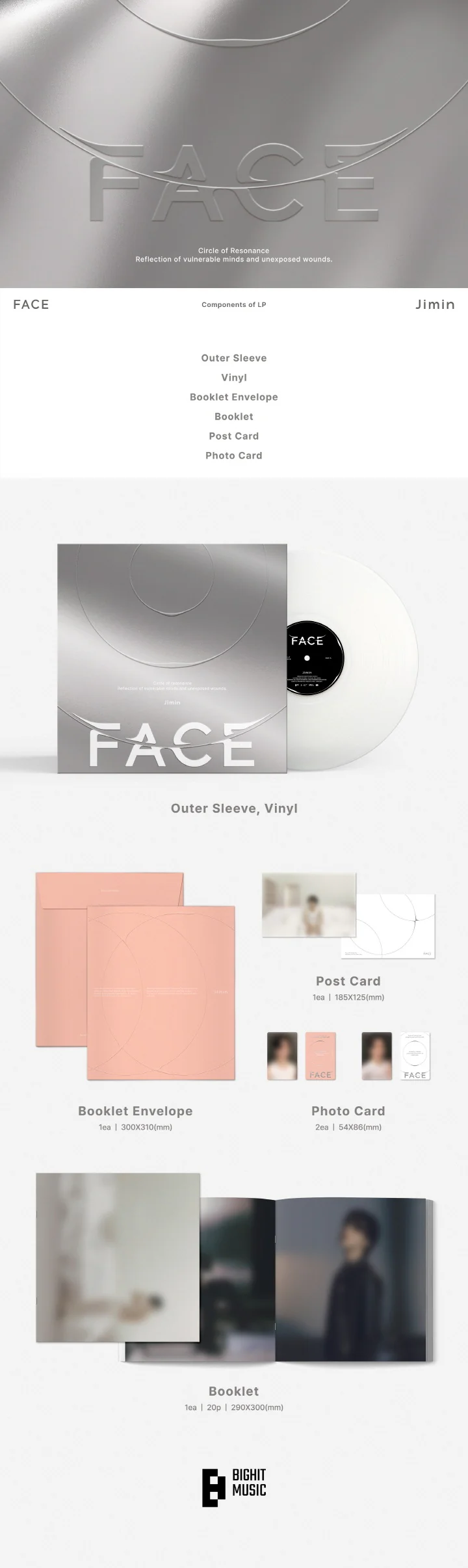JIMIN (BTS) - [FACE] LP Version - Image 2