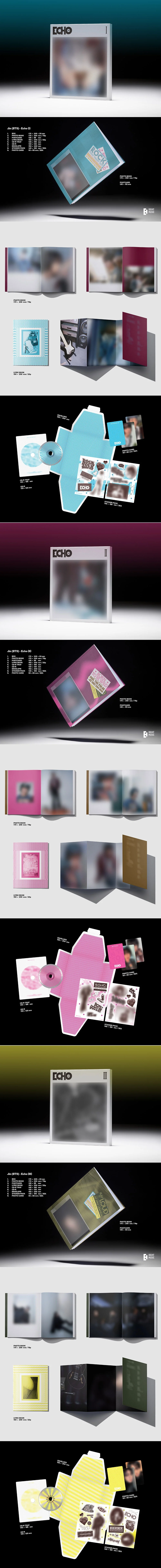JIN - [ECHO] 2nd Mini Album 3 Version SET - Image 2