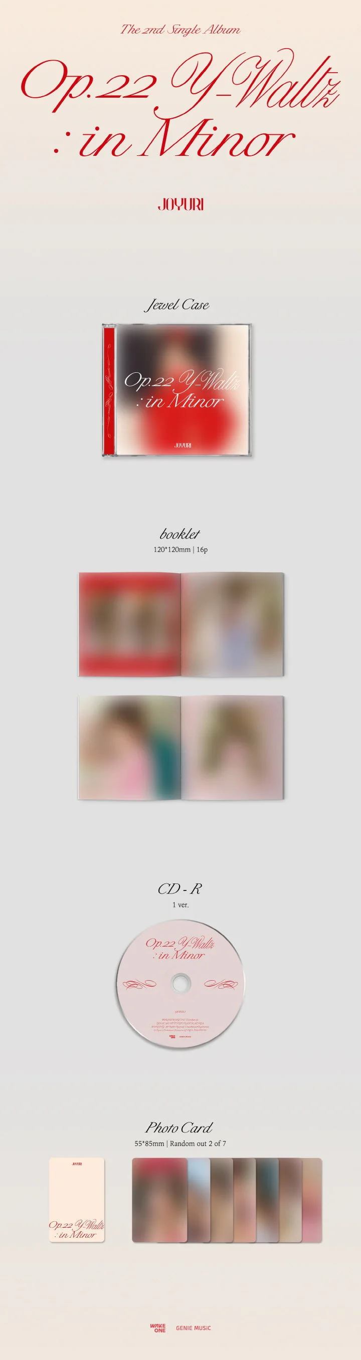 JO YURI - [Op.22 Y-Waltz : in Minor] 2nd Single Album Limited Jewel Case Edition - Image 2
