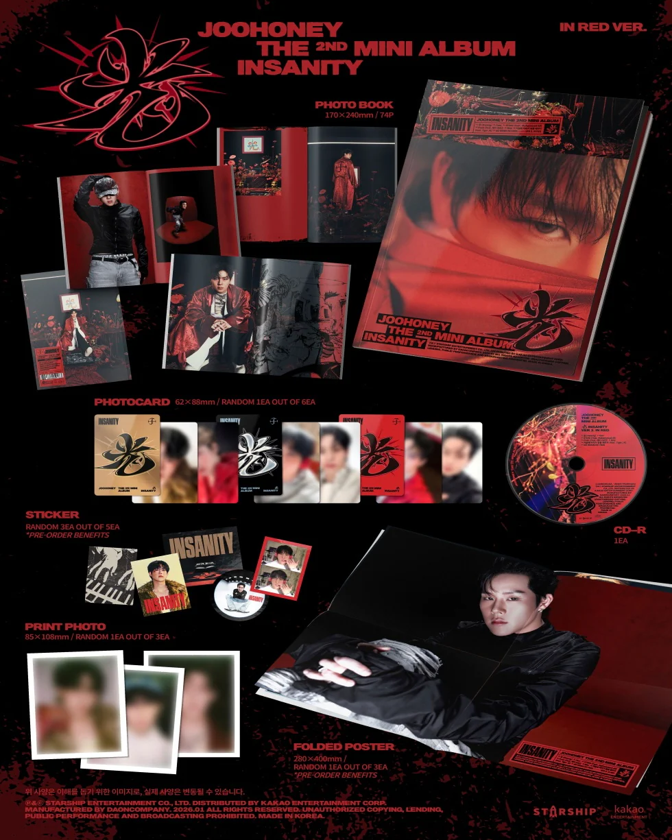 JOOHONEY - [光 (INSANITY)] 2nd Mini Album RANDOM Version - Image 4