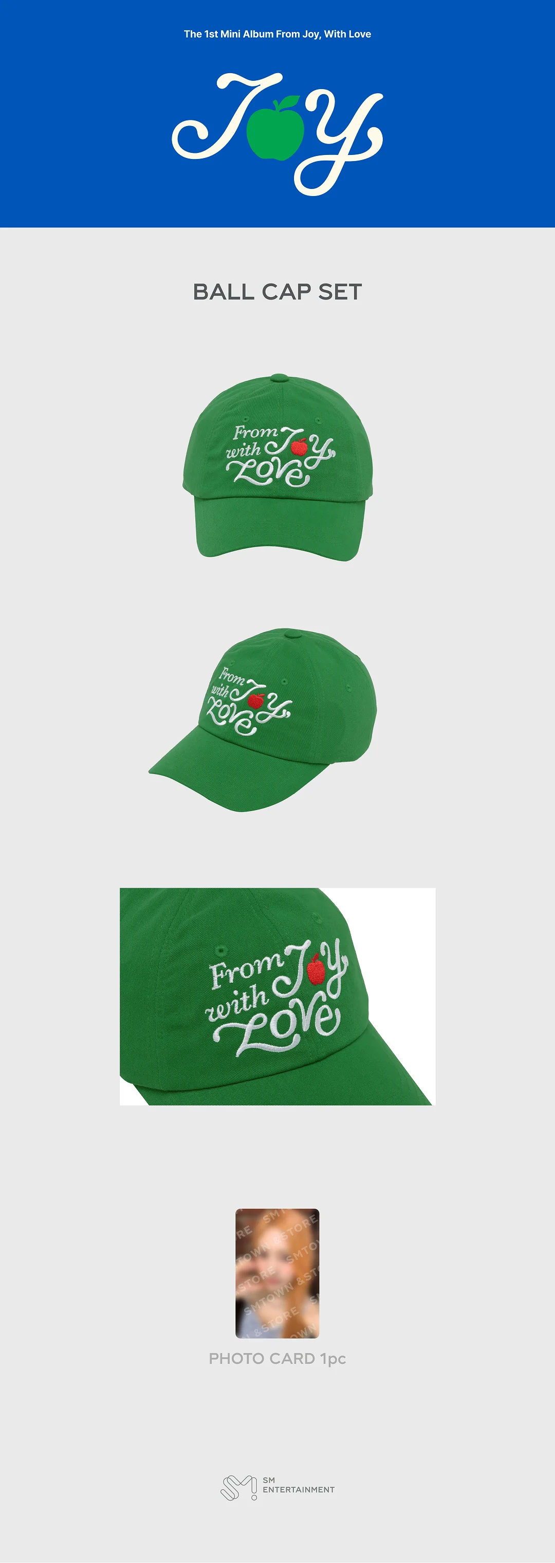 JOY - [FROM JOY, WITH LOVE] OFFICIAL MD BALL CAP SET - Image 2