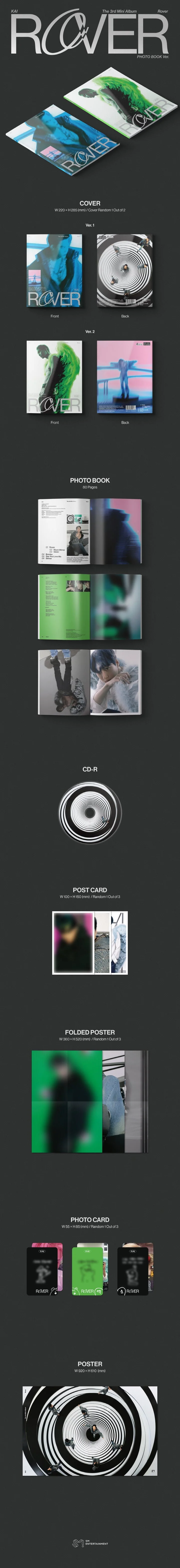KAI - [Rover] 3rd Mini Album PHOTO BOOK RANDOM Version - Image 2