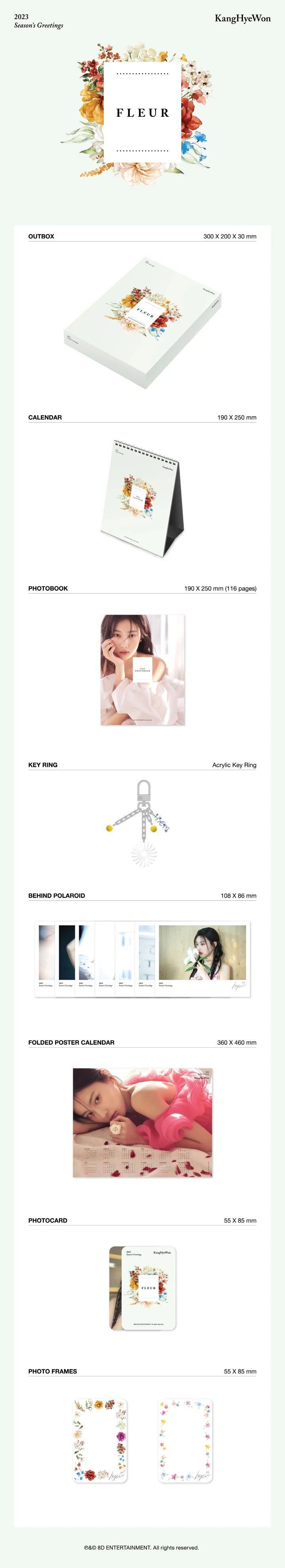 KANG HYE WON - [FLEUR] 2023 Season's Greetings - Image 2