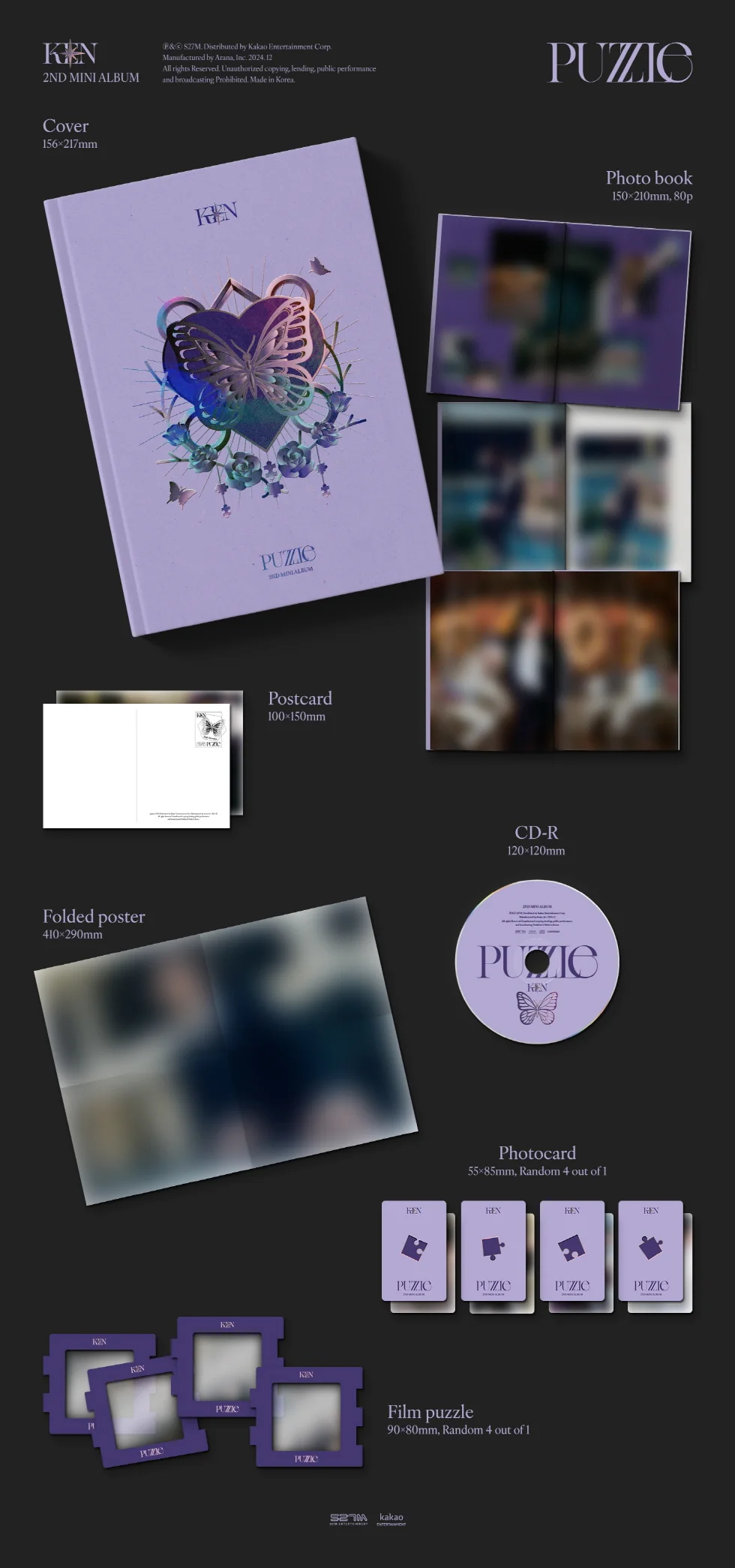 KEN - [PUZZLE] 2nd Mini Album PHOTO BOOK Version - Image 2