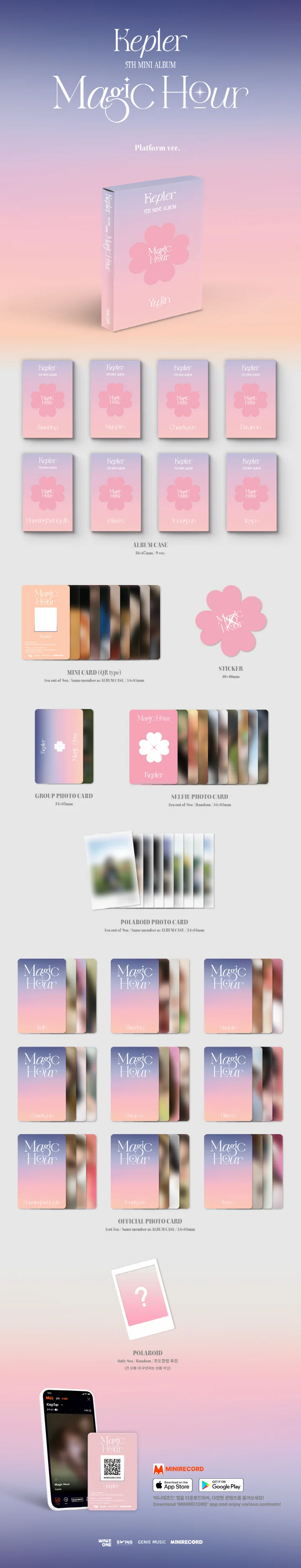 KEP1ER - [MAGIC HOUR] 5th Mini Album PLATFORM YESEO Version - Image 2