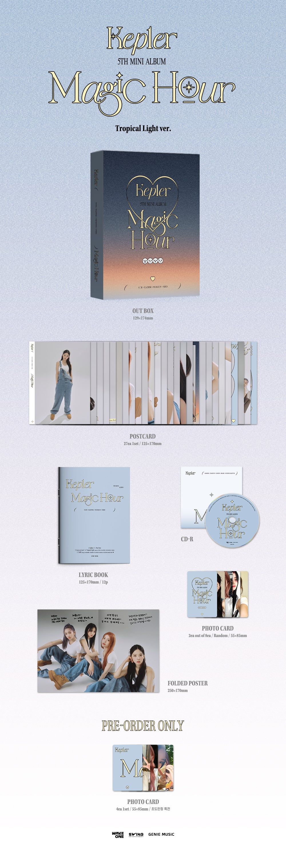 KEP1ER - [MAGIC HOUR] 5th Mini Album UNIT TROPICAL LIGHT Version - Image 2