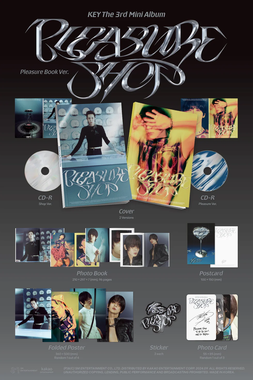 KEY - [PLEASURE SHOP] 3rd Mini Album PLEASURE BOOK A (BLUE) Version - Image 2