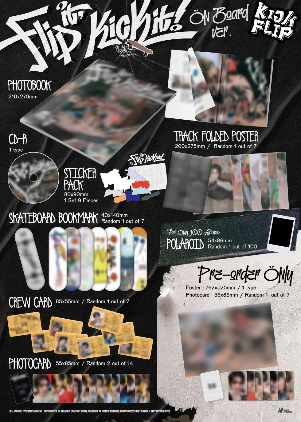 KICK FLIP - [FLIP IT, KICK IT!] 1st Mini Album RANDOM Version - Image 2
