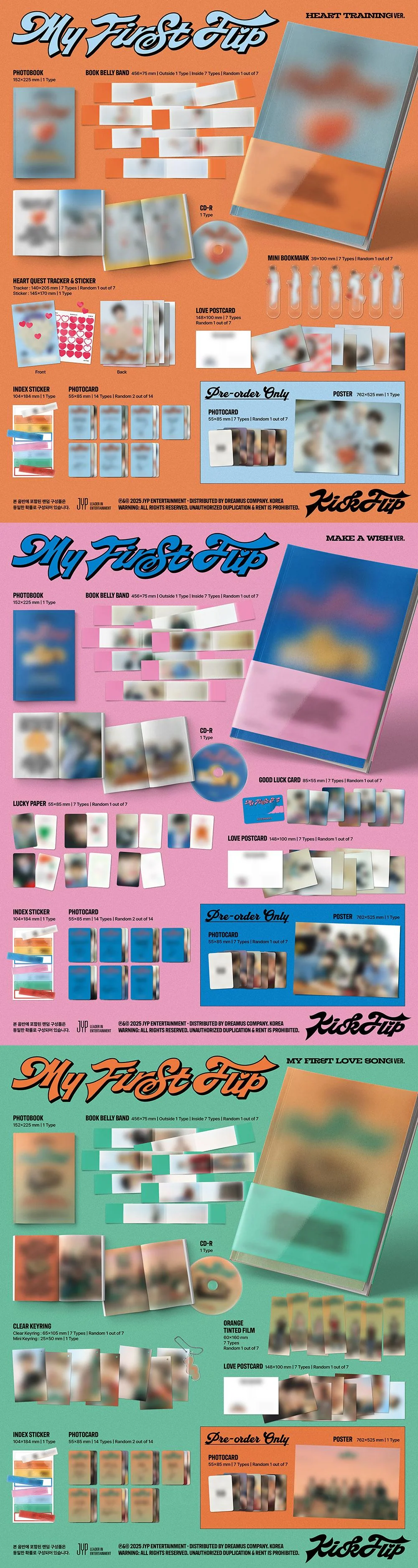 KickFlip - [MY FIRST FLIP] 3rd Mini Album MAKE A WISH Version - Image 2