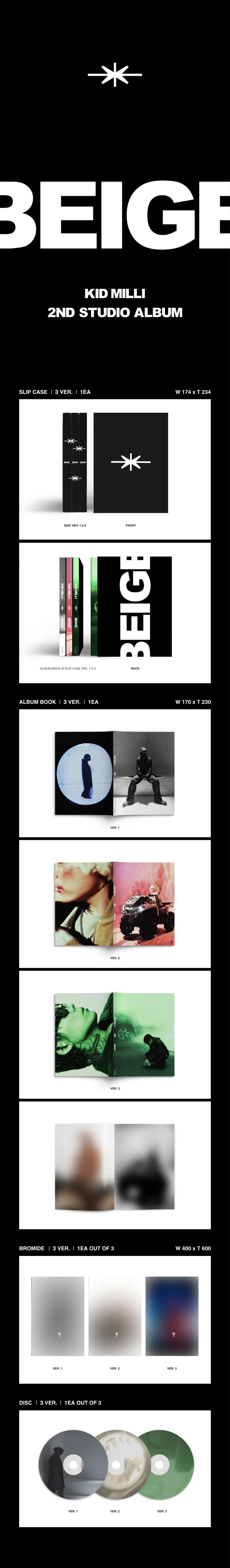 KID MILLI - [BEIGE] 2nd Studio Album VER.2 PINK - Image 2