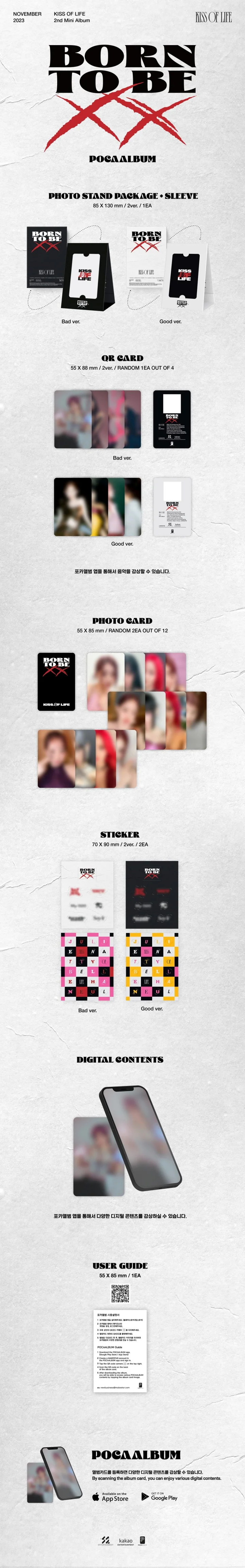 KISS OF LIFE - [BORN TO BE XX] 2nd Mini Album POCAALBUM GOOD Version - Image 2
