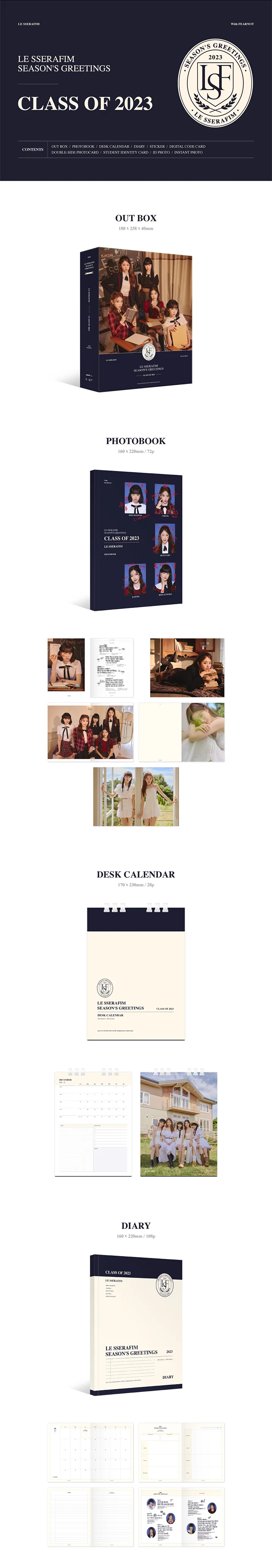 LE SSERAFIM - [2023 Season's Greetings] - Image 2
