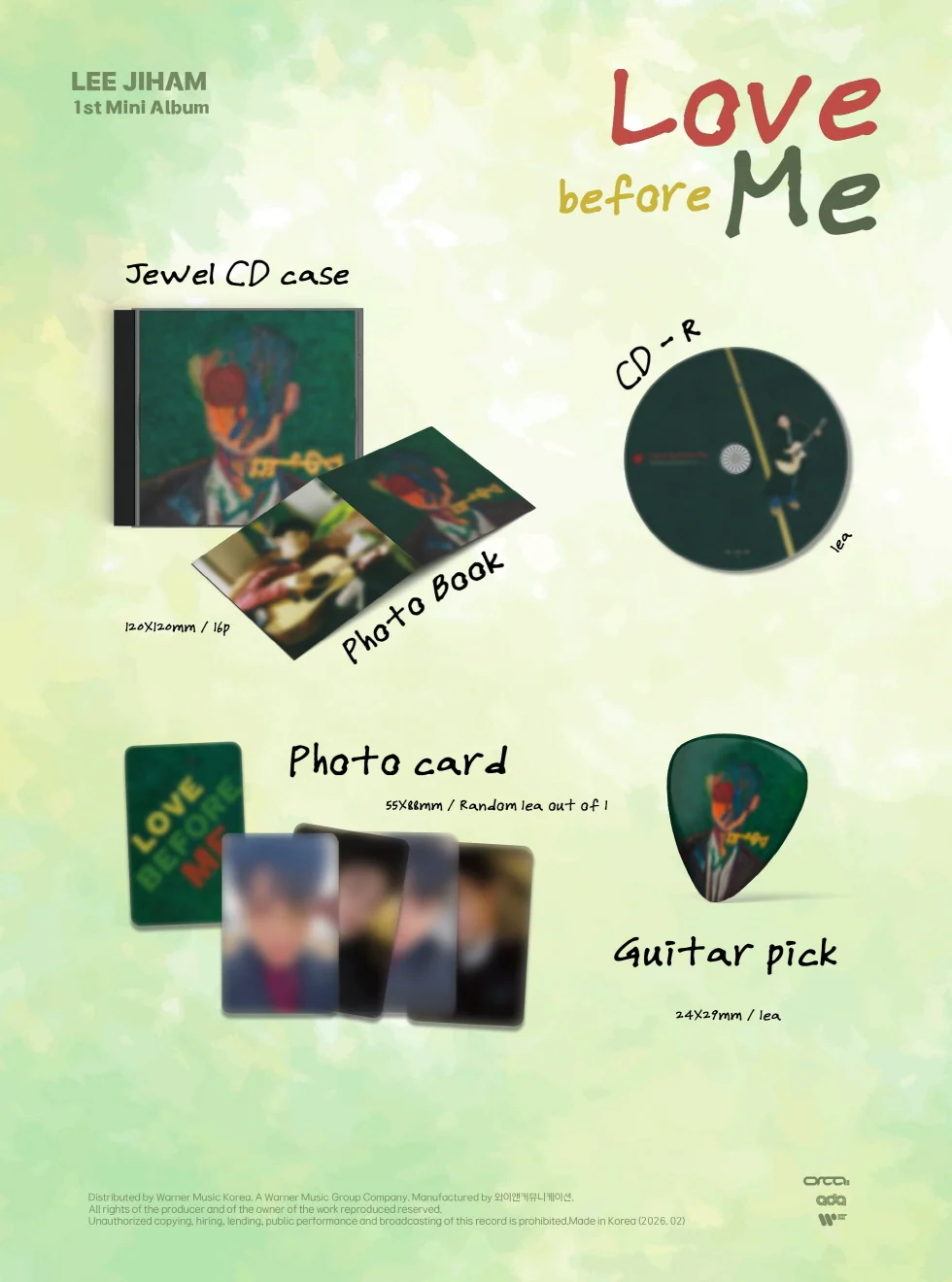 LEE JIHAM - [LOVE BEFORE ME] 1st Mini Album - Image 2