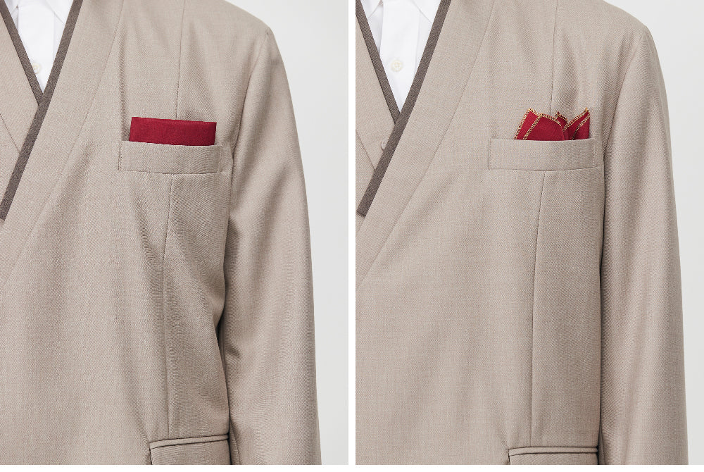 LEESLE - Hanbok Gilt Handkerchief Pocket Square - Image 4