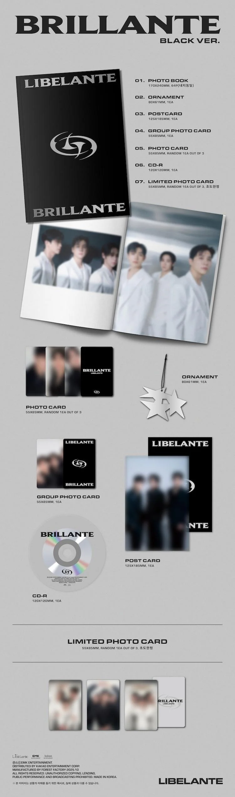LIBELANTE - [BRILLANTE] Mini Album RANDOM Version - Image 3