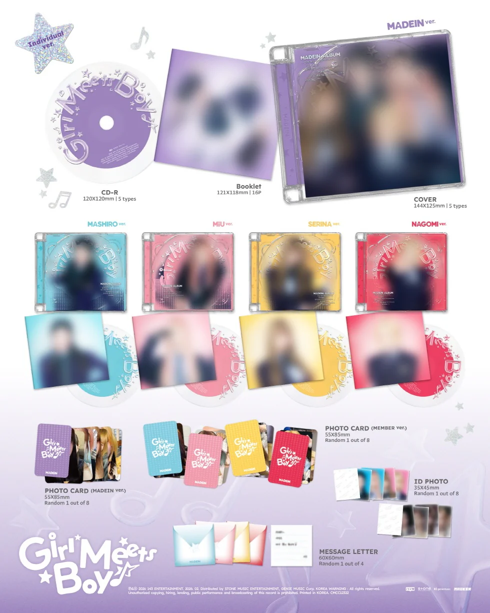 MADEIN - [GIRL MEETS BOY] Album 5 Version SET - Image 2