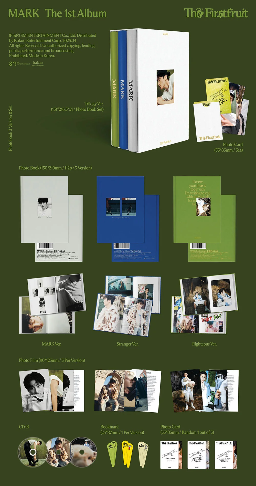 MARK - [THE FIRSTFRUIT] 1st Album TRILOGY Version - Image 2