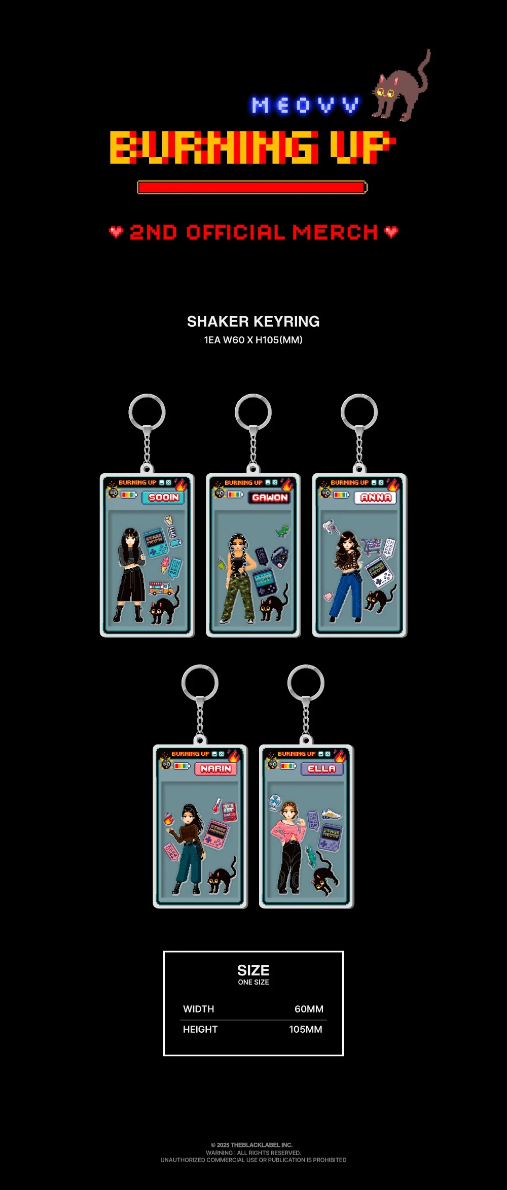 MEOVV - [BURNING UP] OFFICIAL MD SHAKER KEYRING - Image 2