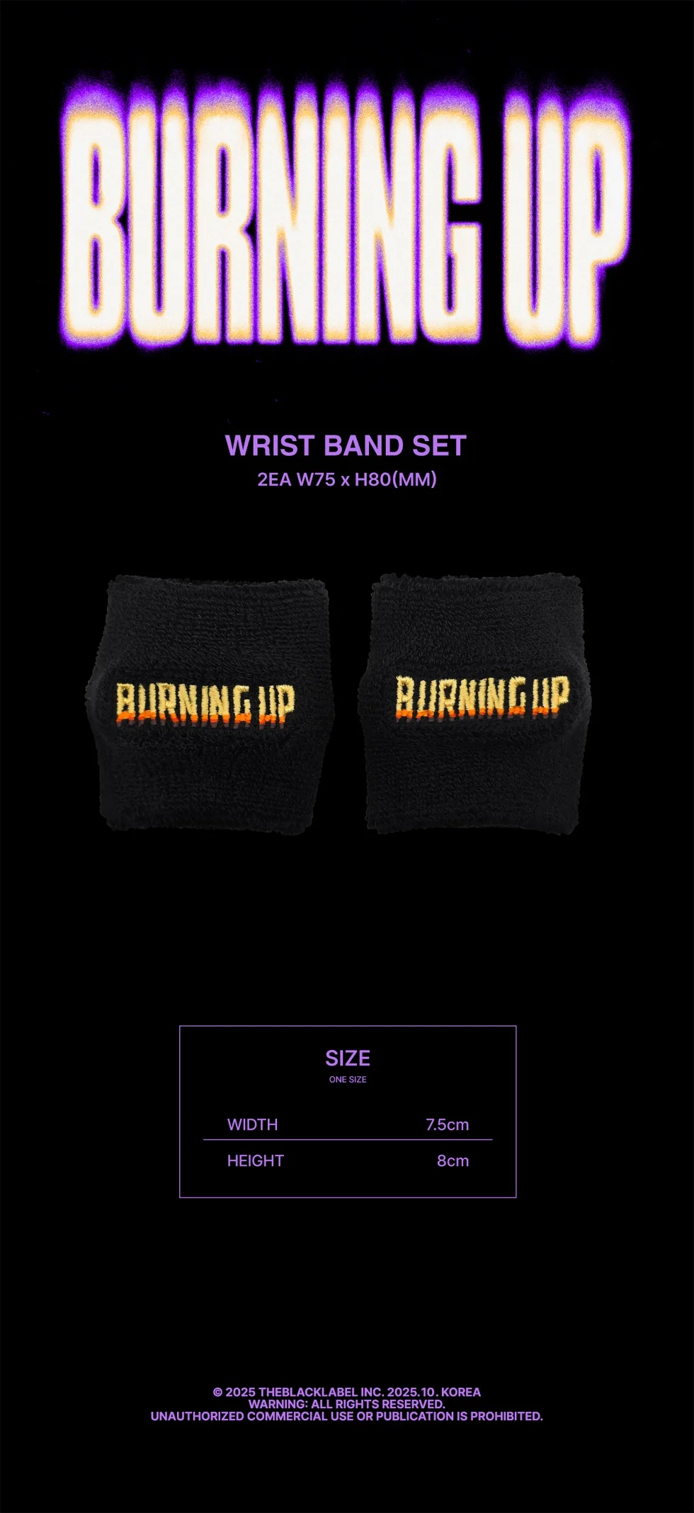 MEOVV - [BURNING UP] OFFICIAL MD WRIST BAND SET - Image 2
