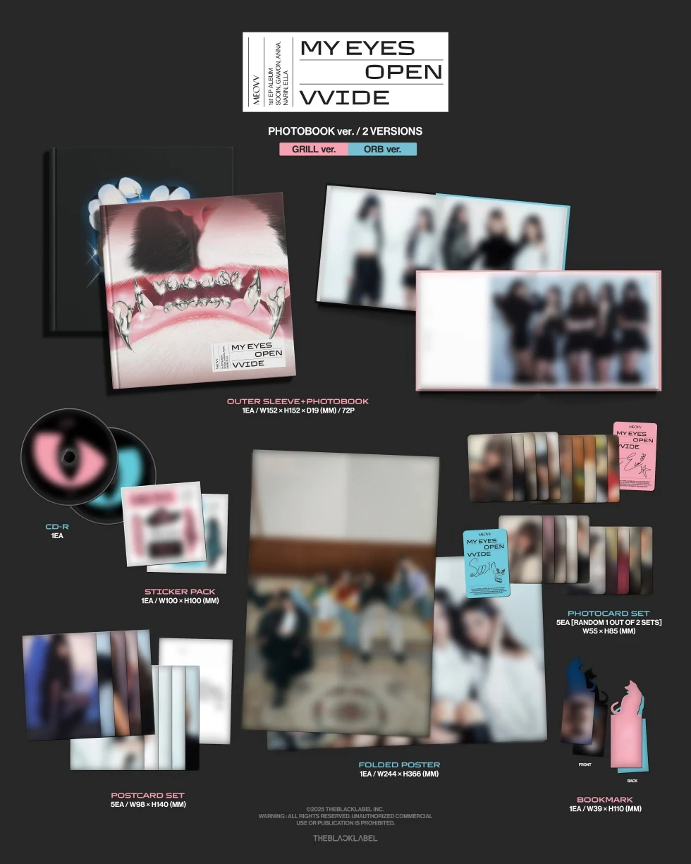 MEOVV - [MY EYES OPEN VVIDE] 1st EP Album PHOTOBOOK GRILL Version - Image 2