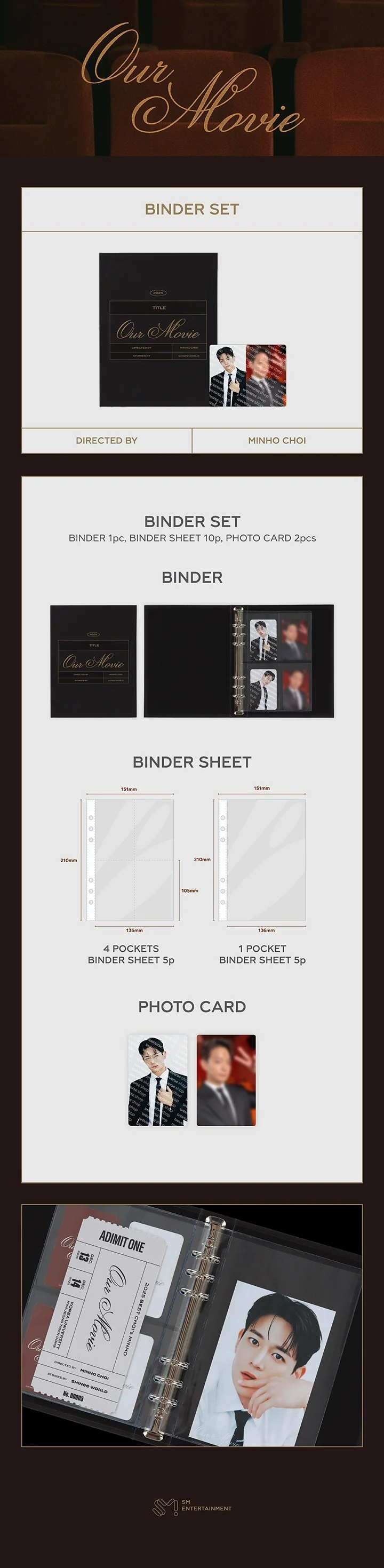 MINHO - [BEST CHOI's MINHO 'Our Movie' ] OFFICIAL MD BINDER SET - Image 2
