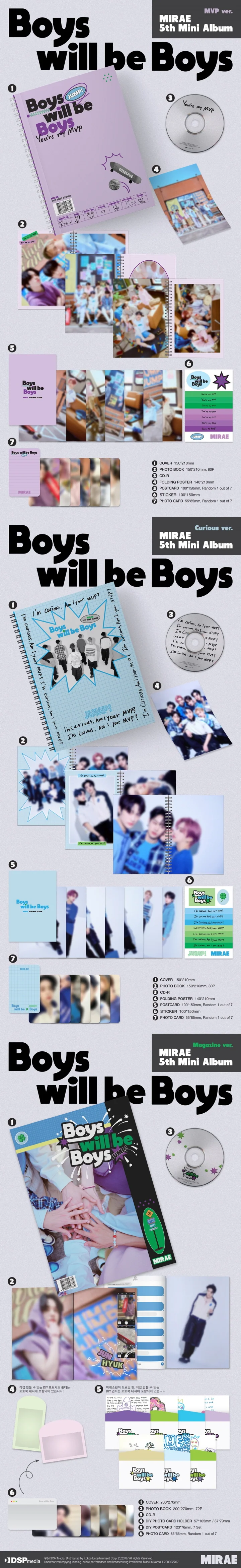 MIRAE - [Boys will be Boys] 5th Mini Album RANDOM Version - Image 2