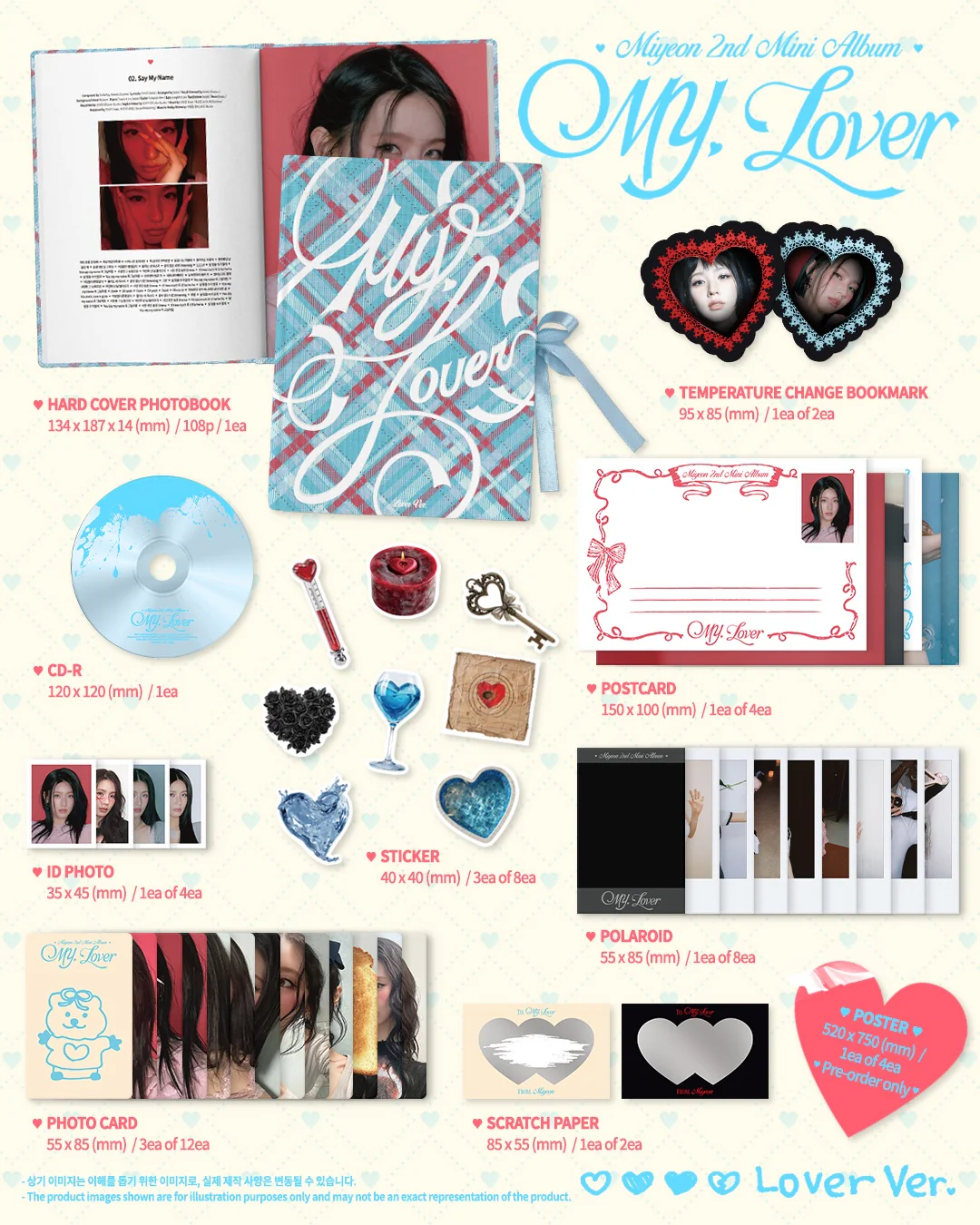 MIYEON - [MY, LOVER] 2nd Mini Album RANDOM Version - Image 3