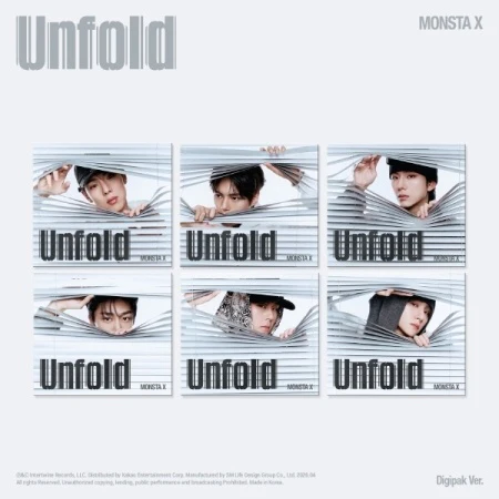 MONSTA X - [Unfold] American Studio Album DIGIPACK RANDOM Version