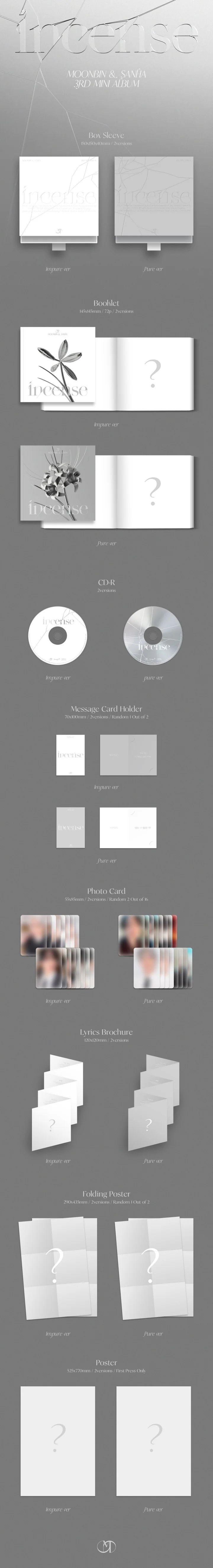 MOONBIN & SANHA (ASTRO) - [INCENSE] 3rd Mini Album RANDOM Version - Image 2