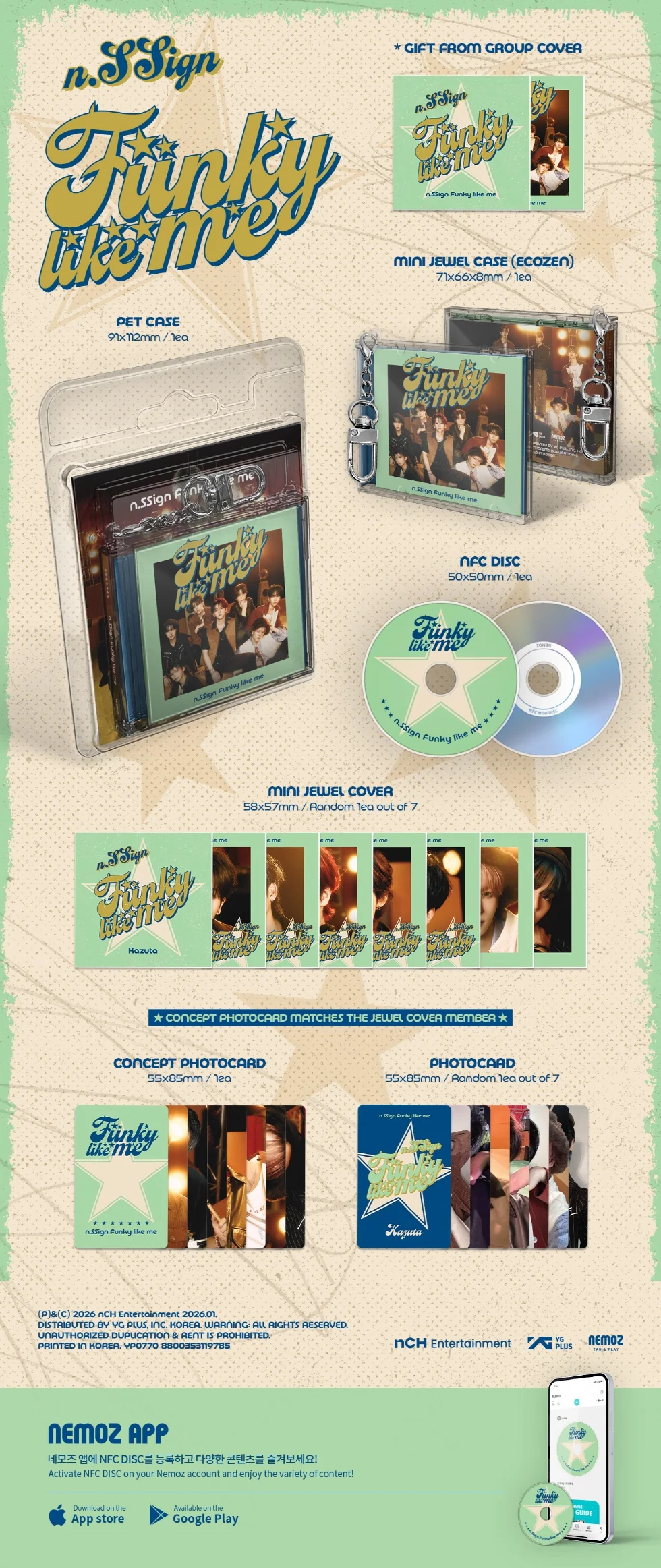 n.SSign - [FUNKY LIKE ME] Album MINI JEWEL ROBIN Version - Image 2
