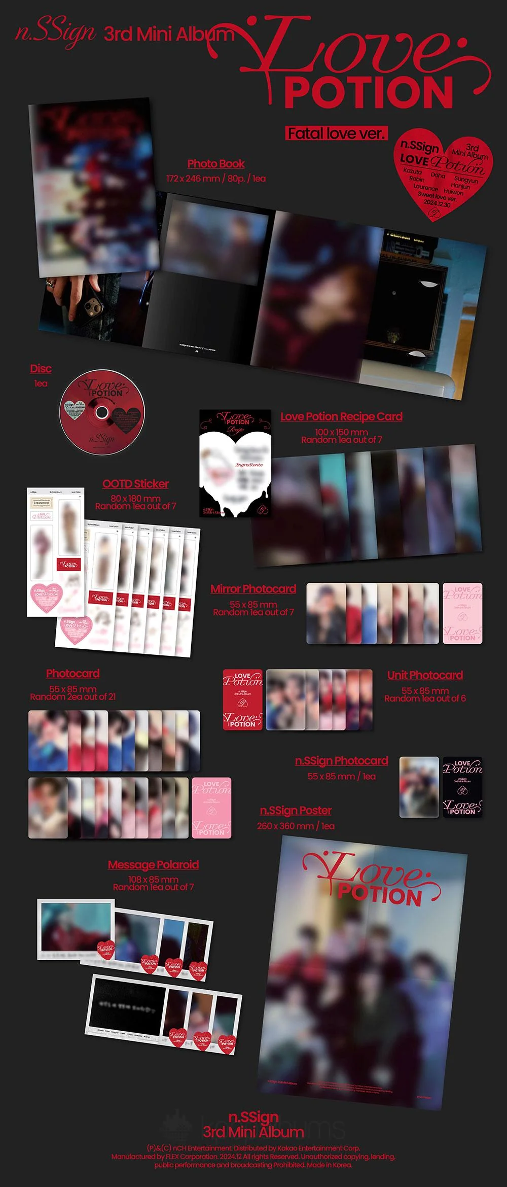 N.SSIGN - [LOVE POTION] 3rd Mini Album 2 Version SET - Image 3