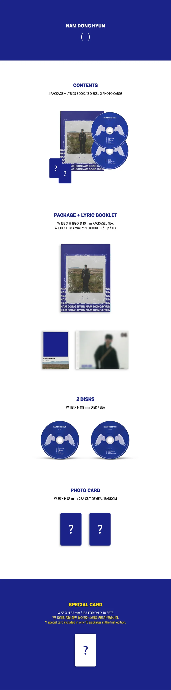NAM DONG HYUN - [( )] 1st EP Album - Image 2