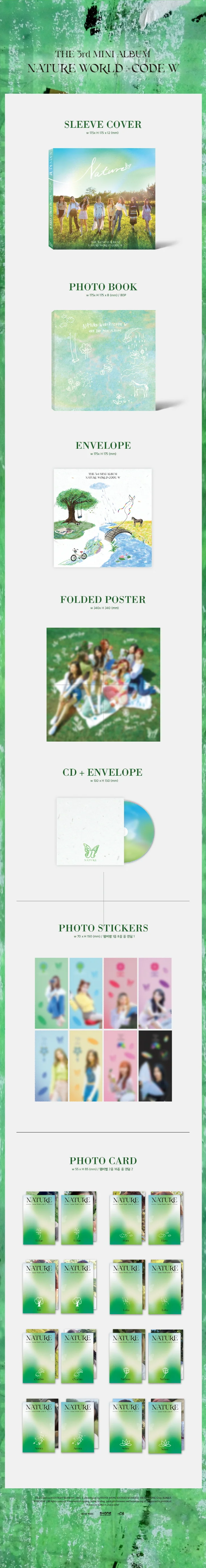 NATURE - [NATURE WORLD : CODE W] 3rd Mini Album - Image 2