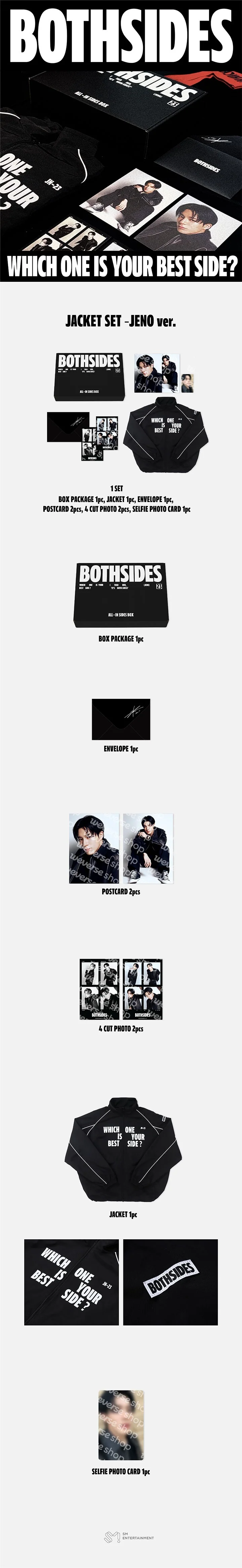 NCT JNJM - [BOTH SIDES] 1st Mini Album MD JACKET SET JENO ver. - Image 2