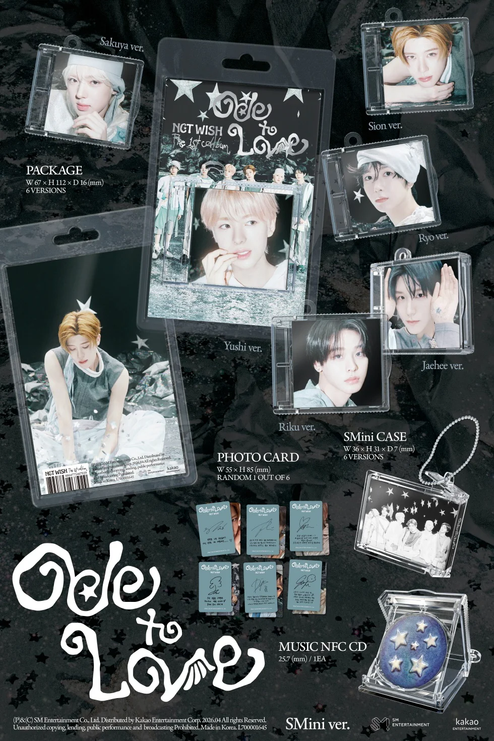 NCT WISH - [ODE TO LOVE] 1st Album SMini RANDOM Version - Image 2