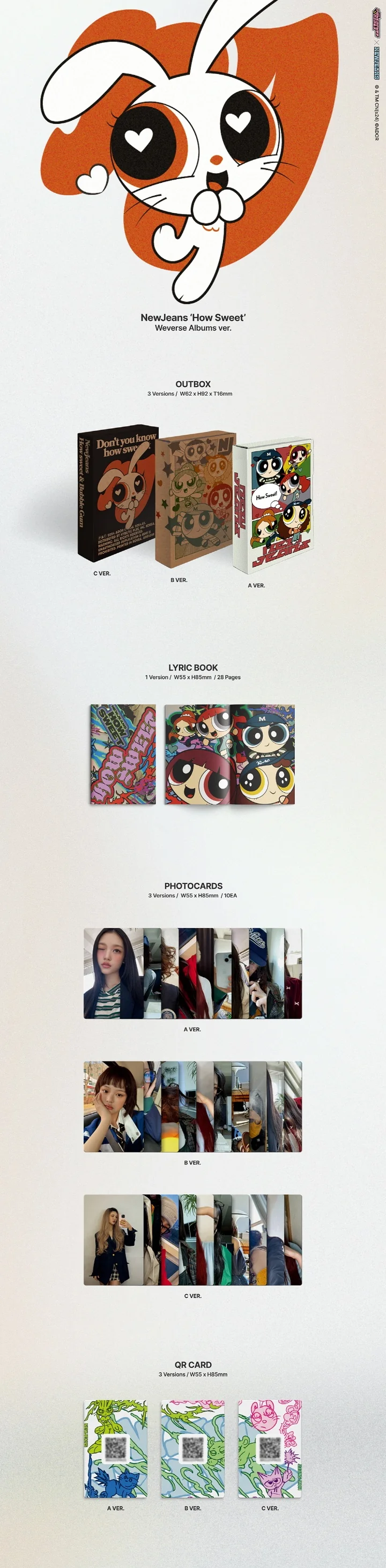 NEWJEANS - [How Sweet] WEVERSE Albums B Version - Image 2
