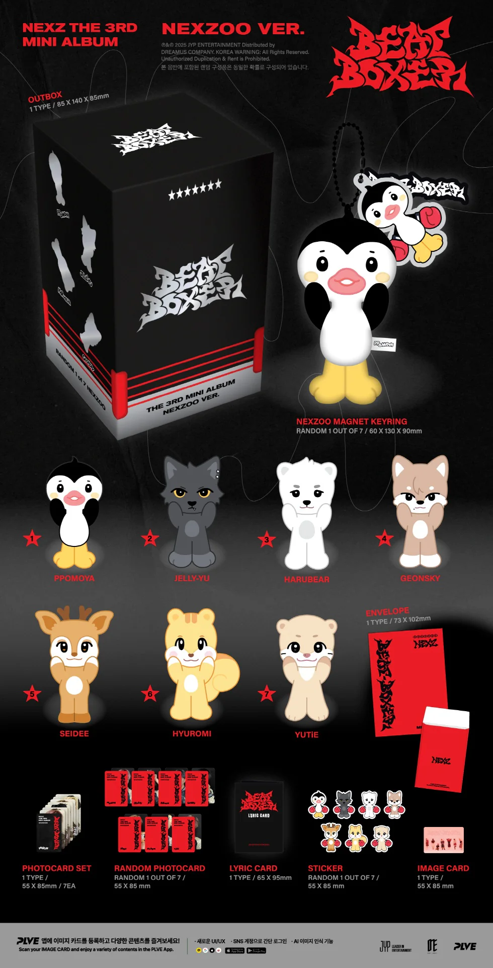 NEXZ - [BEAT-BOXER] 3rd Mini Album NEXZOO 7 Version Set - Image 2