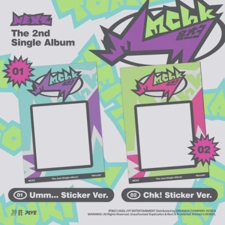(LUCKY DRAW) NEXZ - [MMCHK] 2nd Single Album STICKER RANDOM Version