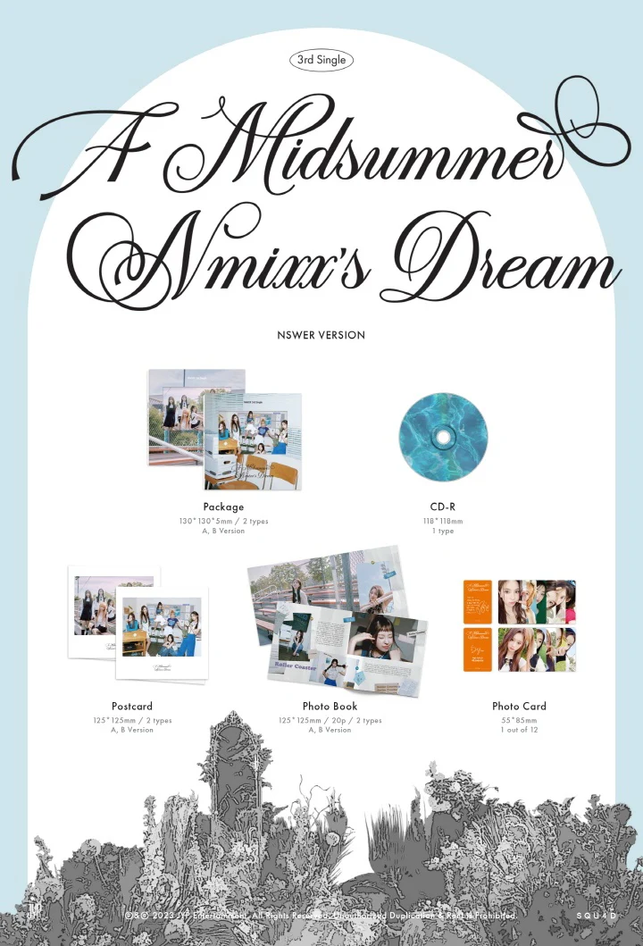 NMIXX - [A Midsummer NMIXX'S Dream] 3rd Single Album NSWER Version 2 Cover SET - Image 2