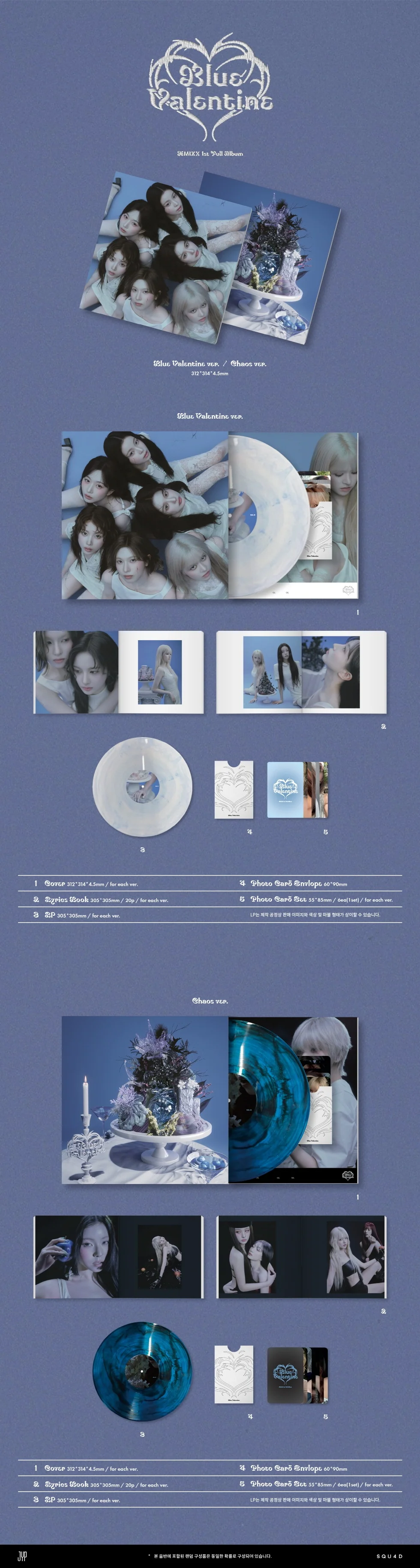 NMIXX - [BLUE VALENTINE] LP BLUE CHAOS Version - Image 2