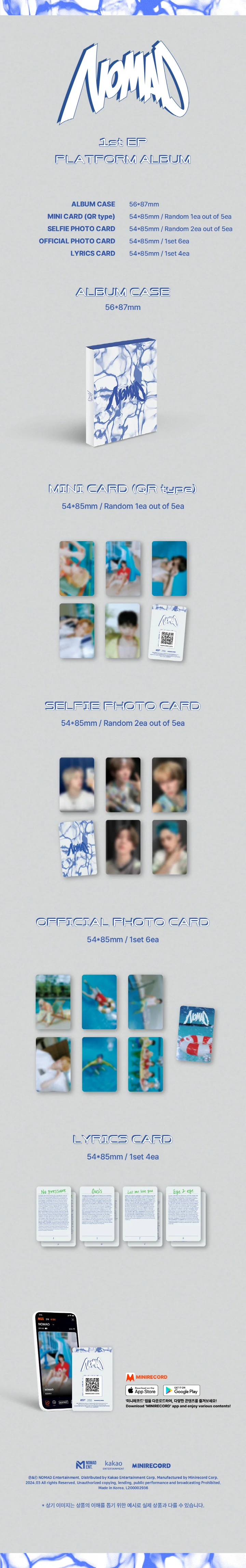 NOMAD - [NOMAD] 1st EP PLATFORM Album CALI Version - Image 2