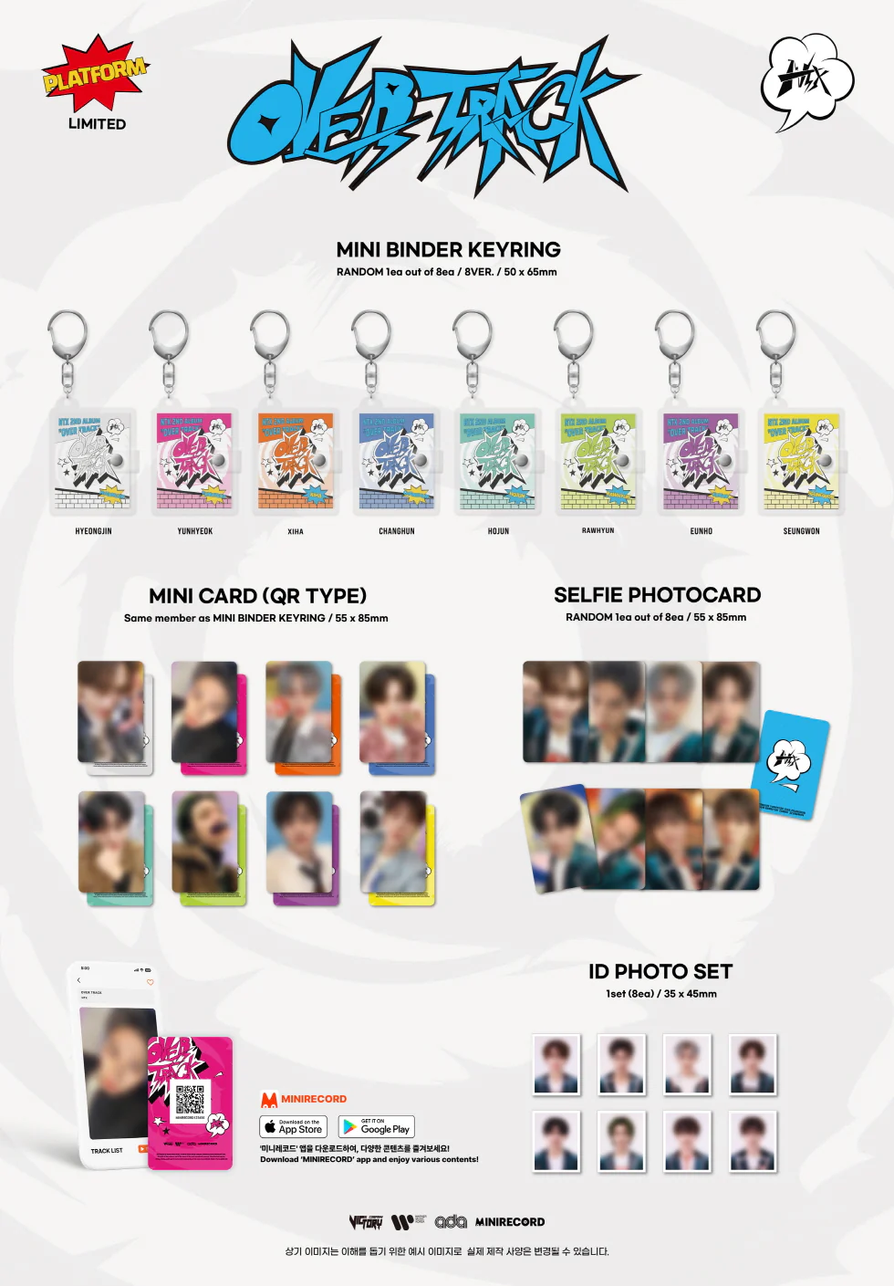 NTX - [OVER TRACK] Album BINDER KEYRING HYEONGJIN Version - Image 2