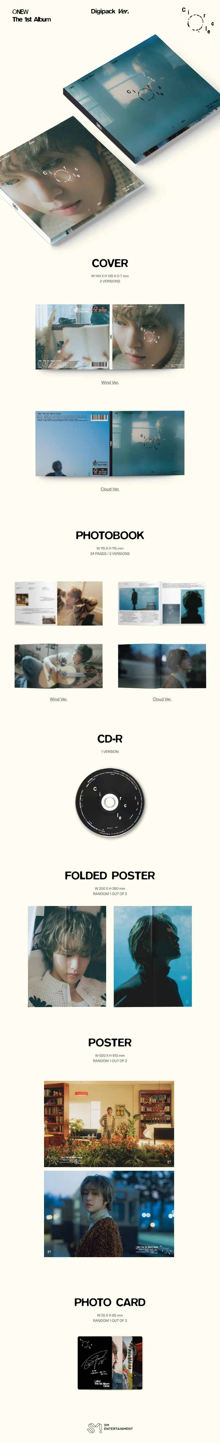 ONEW - [Circle] 1st Album DIGIPACK RANDOM Version - Image 2