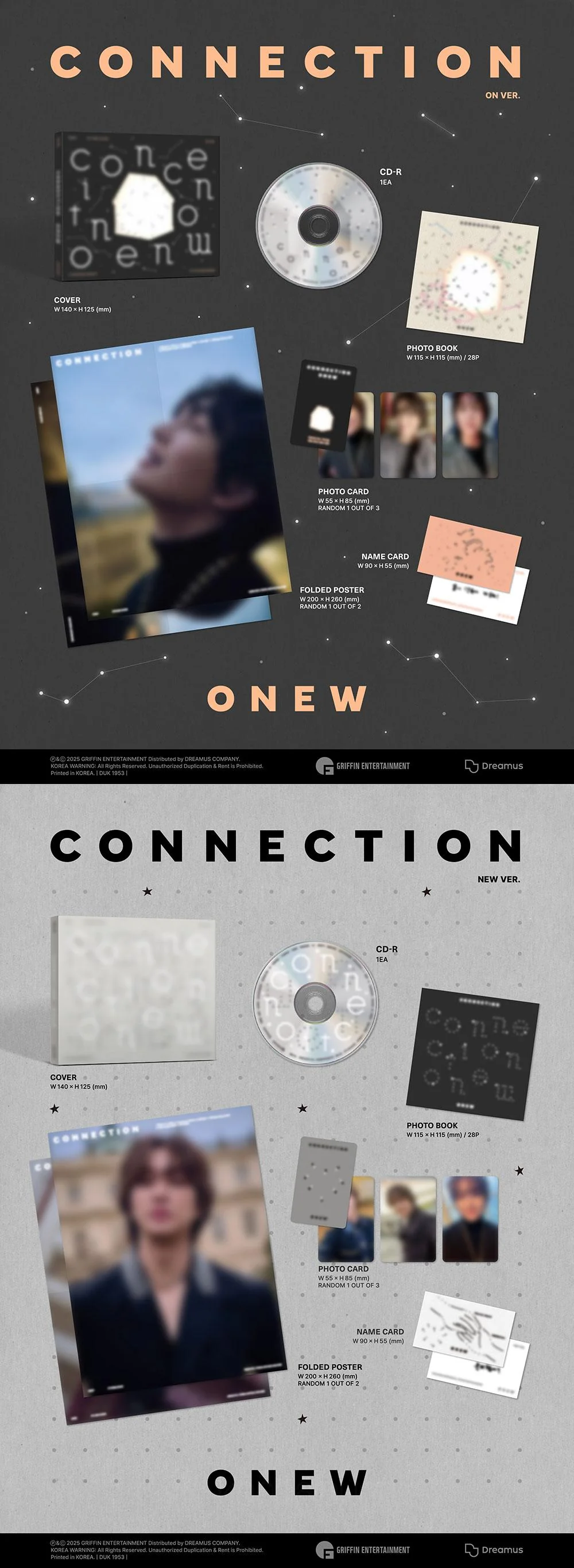 ONEW - [CONNECTION] 4th Mini Album DIGIPACK 2 Version SET - Image 2
