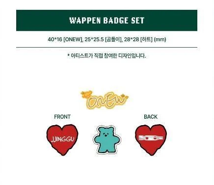 ONEW - [ONEW THE LIVE : PERCENT (%)] 2025-26 WORLD TOUR ENCORE MD WAPPEN BADGE SET - Image 2